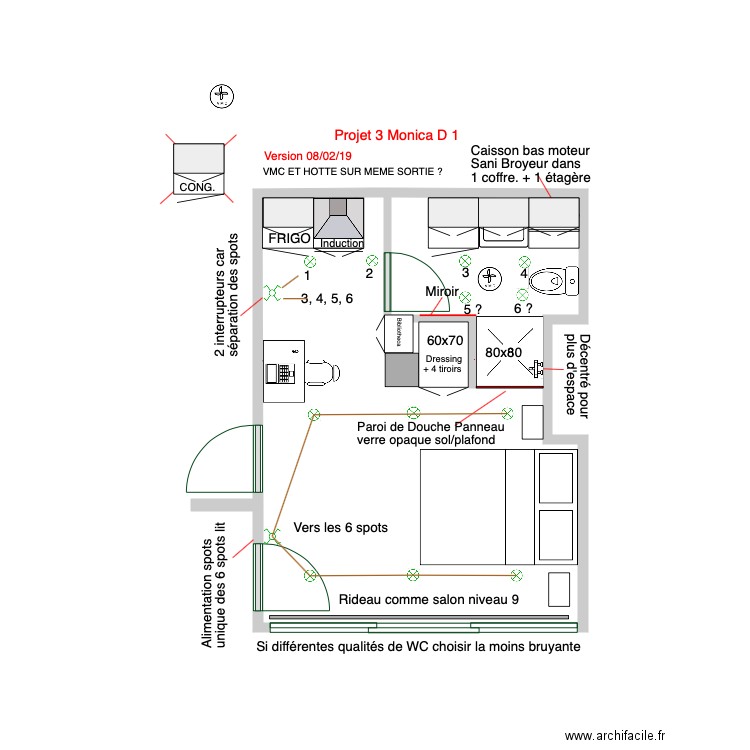 Projet 3 Monica D1 08 02 2019. Plan de 0 pièce et 0 m2