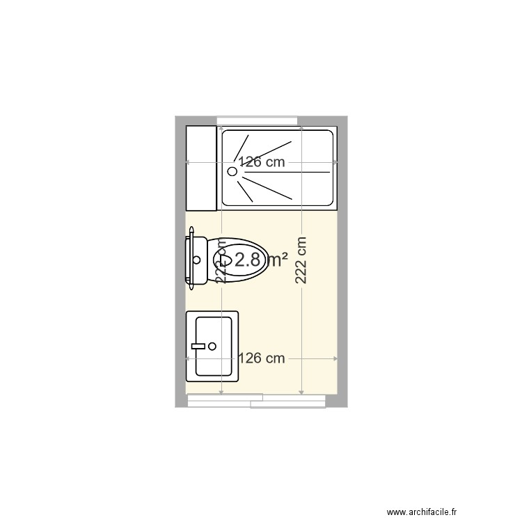 Salle de bain. Plan de 0 pièce et 0 m2