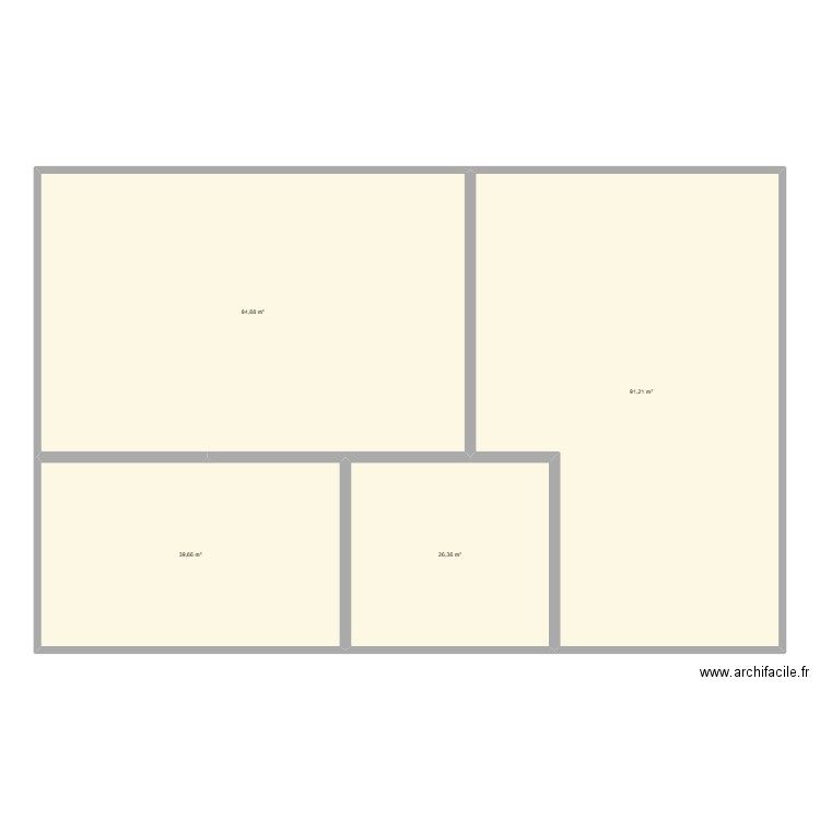 jkkj. Plan de 4 pièces et 242 m2