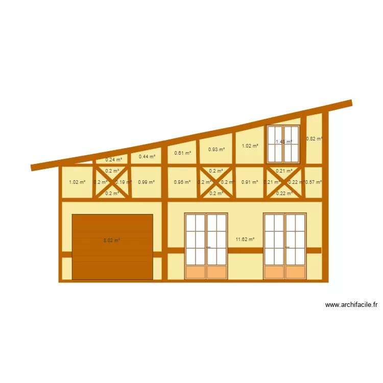 PLAN FACADE DEF SANS COTATIONS. Plan de 