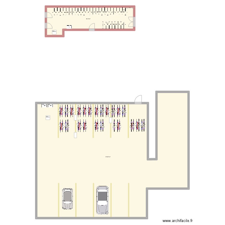 Plan Wework. Plan de 0 pièce et 0 m2