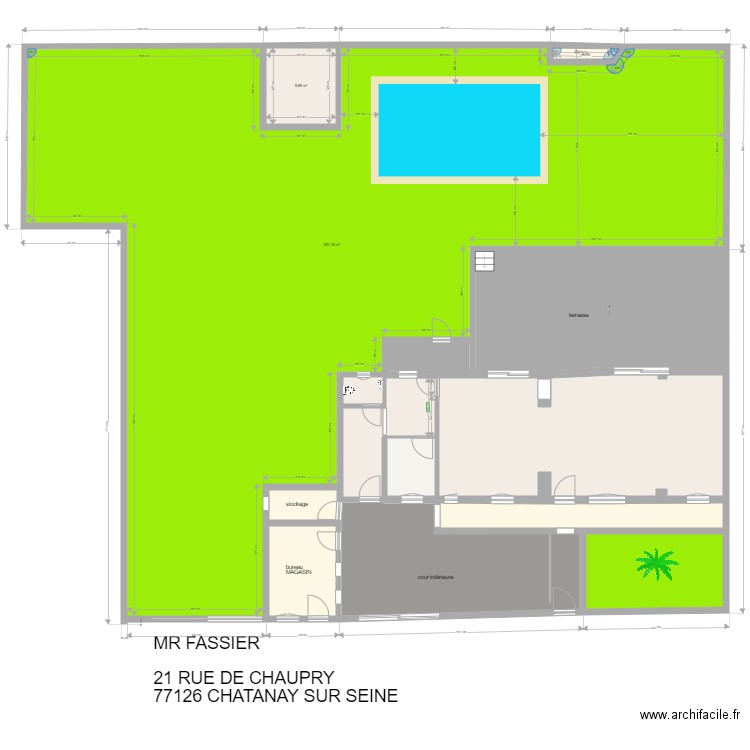 plant PISCINE 1. Plan de 0 pièce et 0 m2