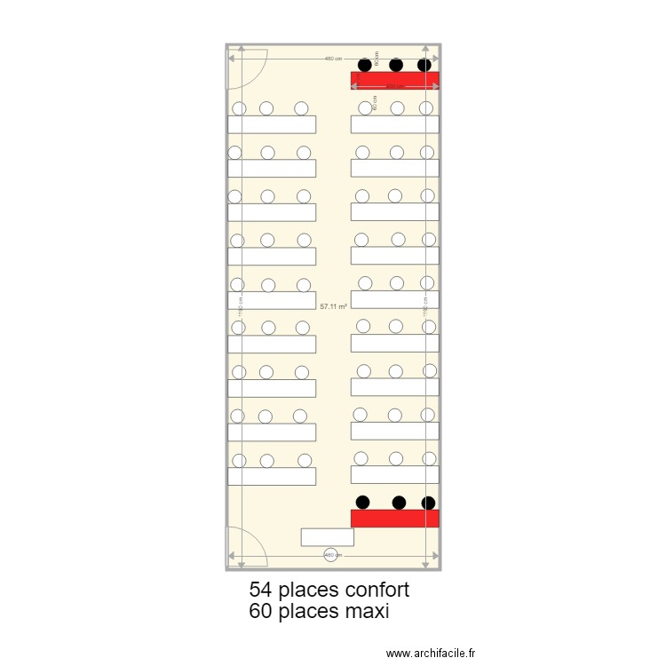 salle  A14 Arcueil . Plan de 0 pièce et 0 m2