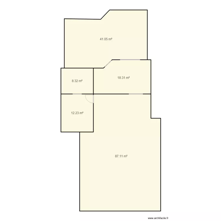 extension maison TM. Plan de 