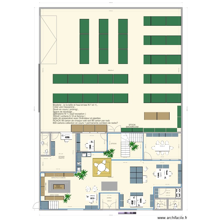 PLAN RDC JALDAY. Plan de 0 pièce et 0 m2