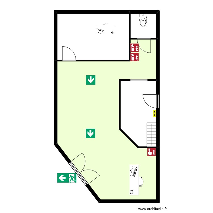 AC Clemenceau RDC. Plan de 0 pièce et 0 m2