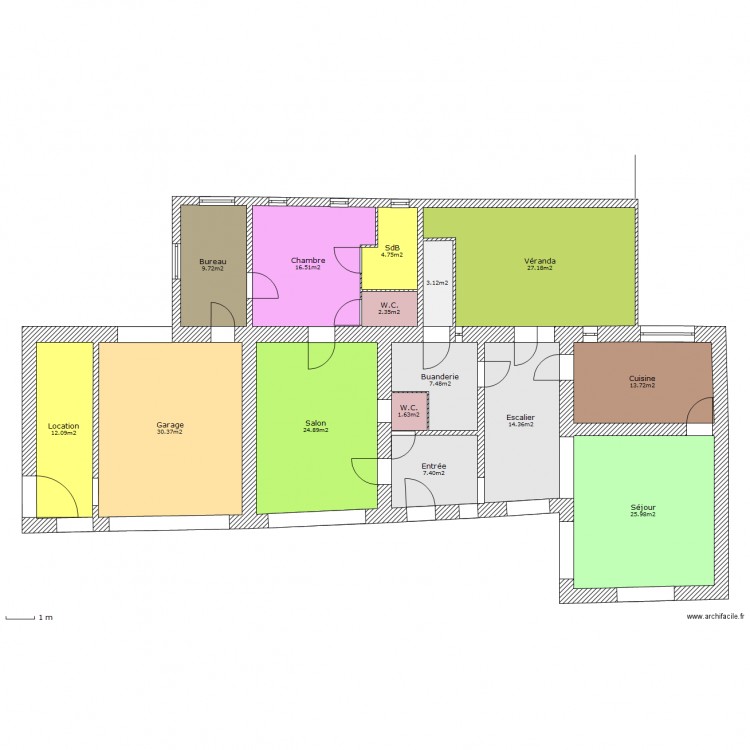 Chamberthaud RC Réalisé sans Cotes. Plan de 0 pièce et 0 m2