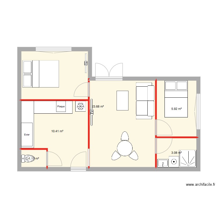 Projet 2. Plan de 0 pièce et 0 m2