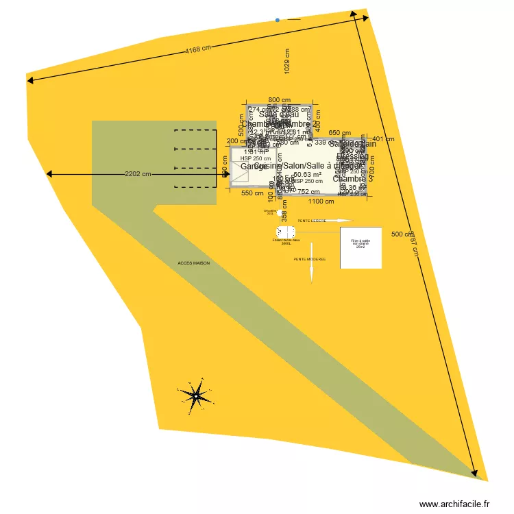 avec cadastre. Plan de 