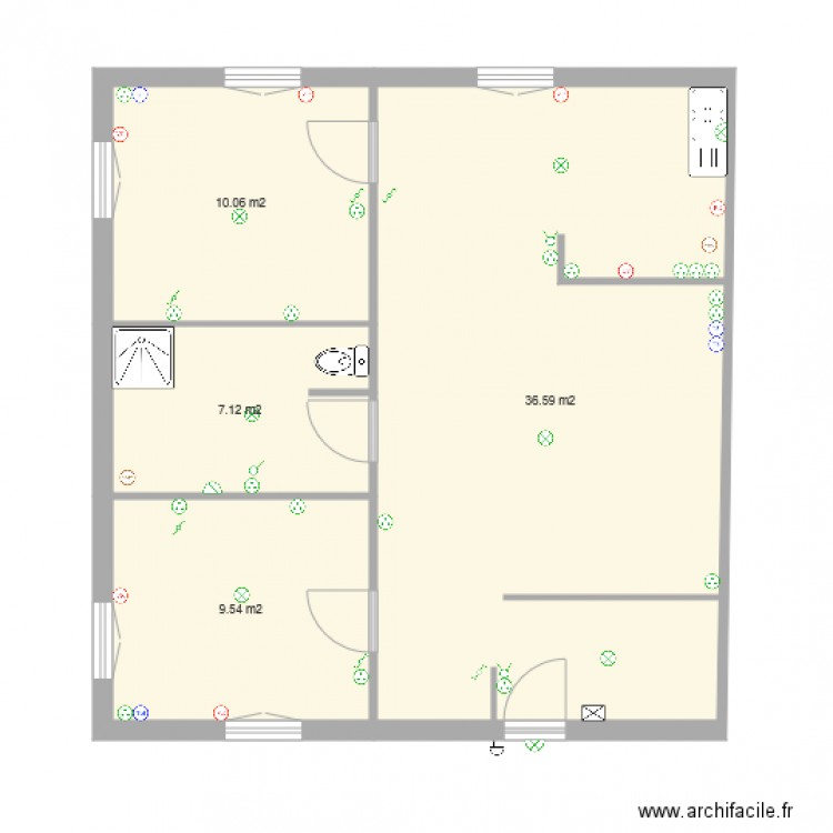Plan. Plan de 0 pièce et 0 m2