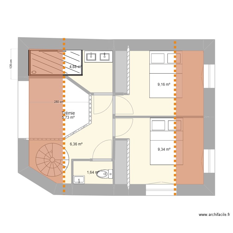 GUIGUI CE PLAN EST LE BON. Plan de 14 pièces et 190 m2