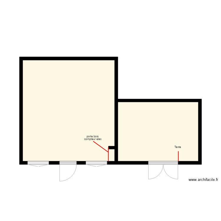 brouillon. Plan de 0 pièce et 0 m2