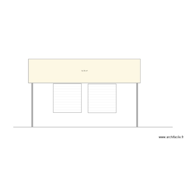 facade Est. Plan de 0 pièce et 0 m2