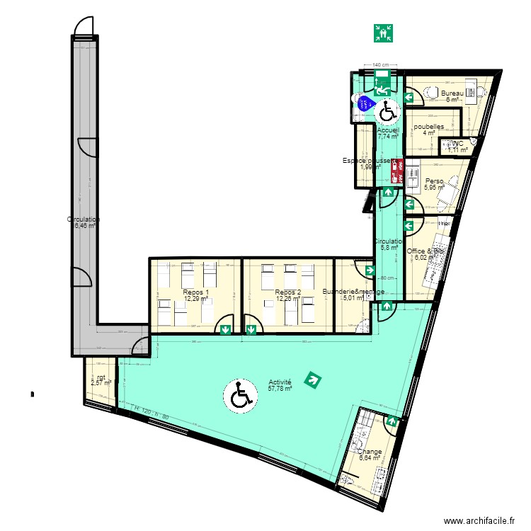 93SD1-8M projet evac. Plan de 0 pièce et 0 m2