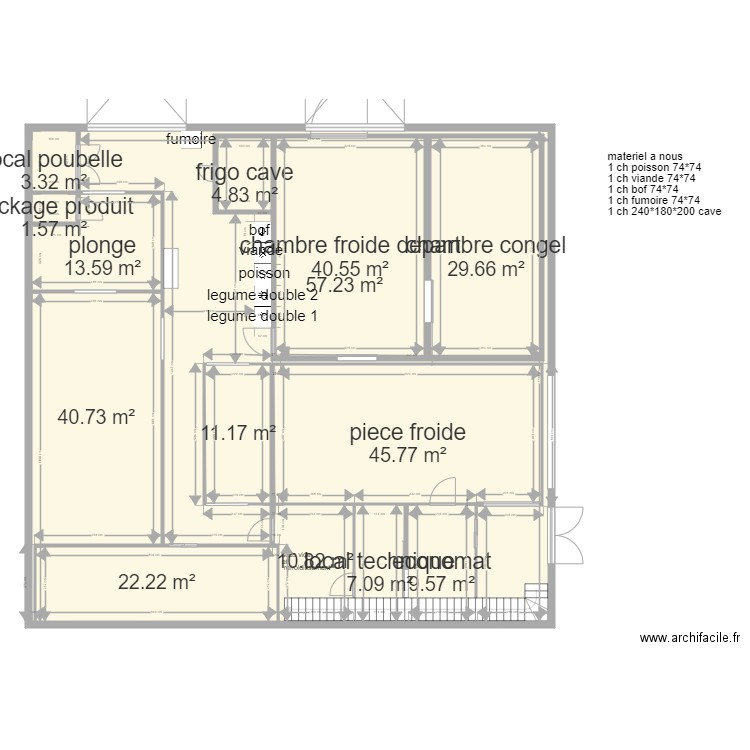 plan rdc salle boeuf v4. Plan de 14 pièces et 381 m2