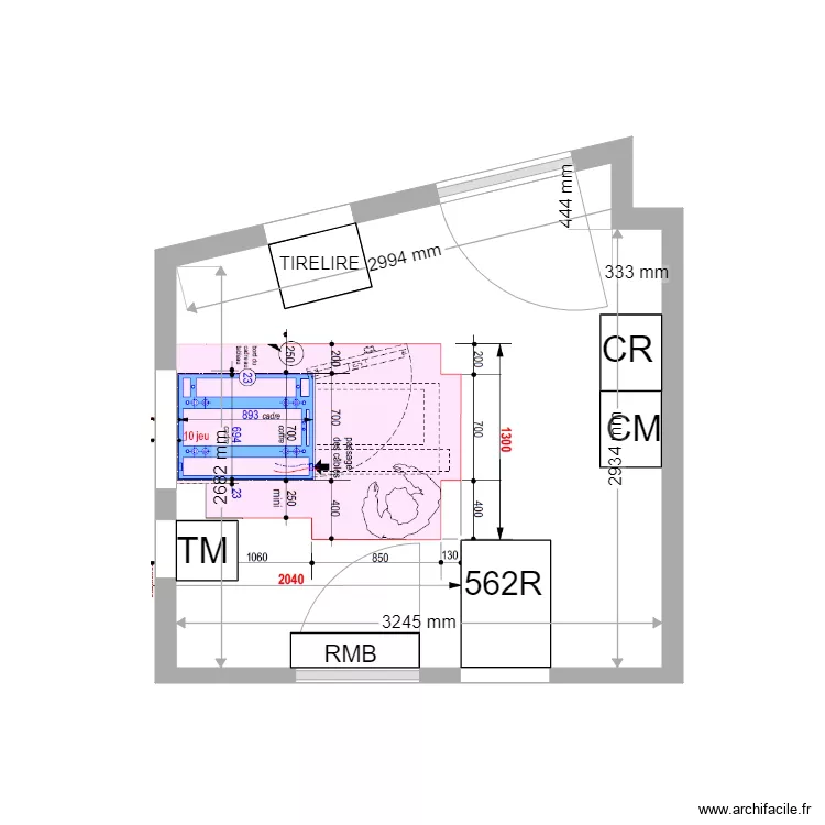 PLAN DE MASSE EXISTANT BLAGNAC 2100. Plan de 