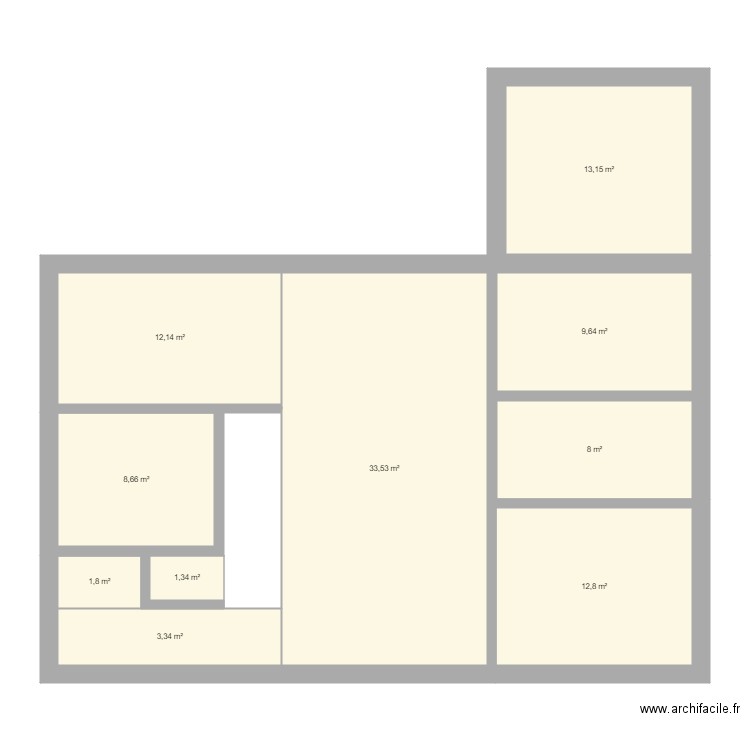 RDC. Plan de 0 pièce et 0 m2