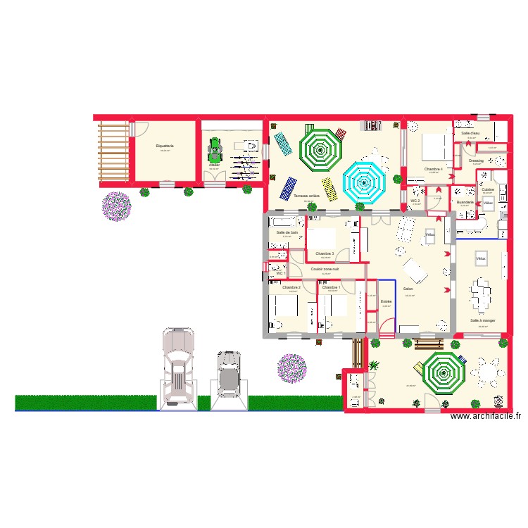 Zeb6. Plan de 26 pièces et 279 m2