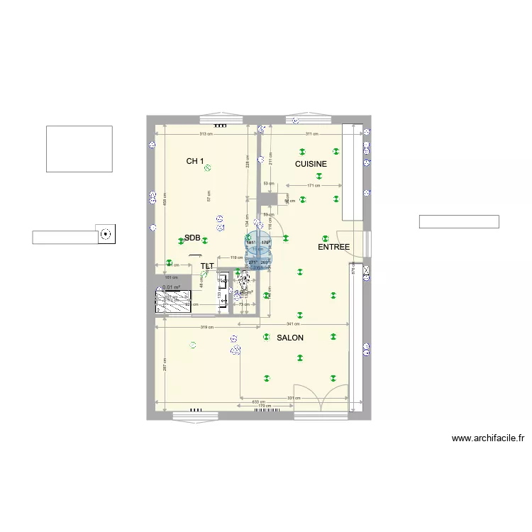 LA MUL plan modif autre T1. Plan de 