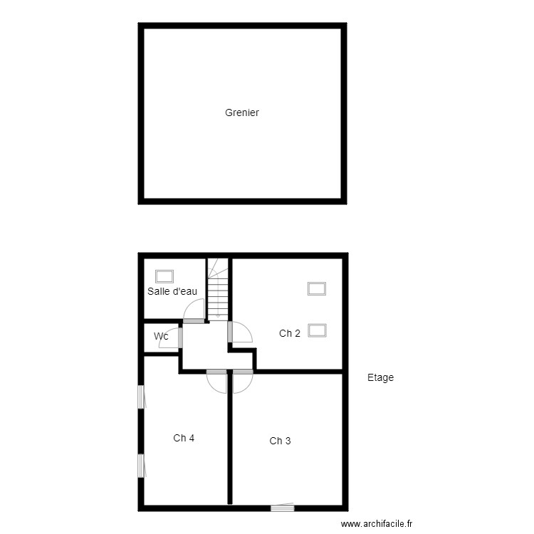 Croquis KLEIN . Plan de 0 pièce et 0 m2