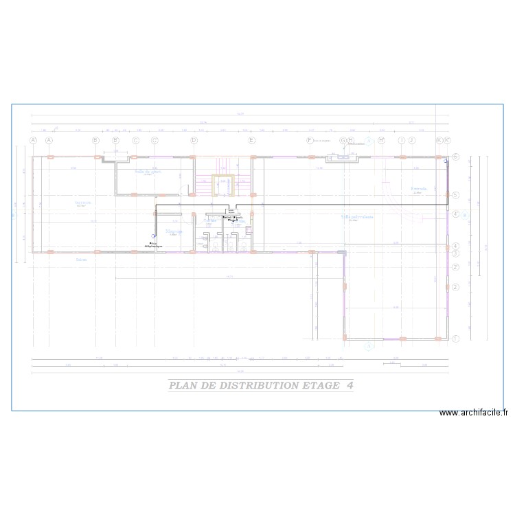 Téléphone Etage 4 HOTEL TAZ KRIBI. Plan de 0 pièce et 0 m2