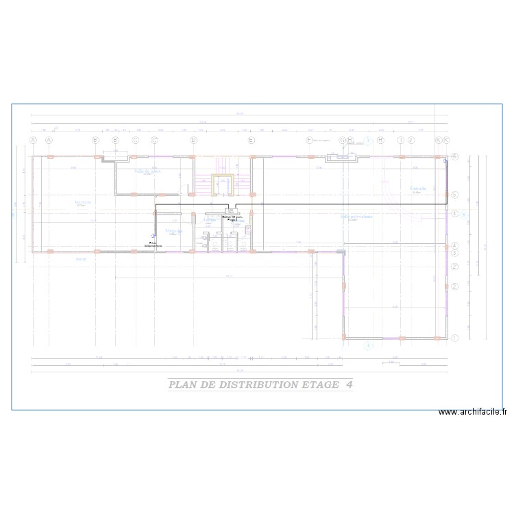 Téléphone Etage 4 HOTEL TAZ KRIBI. Plan de 0 pièce et 0 m2