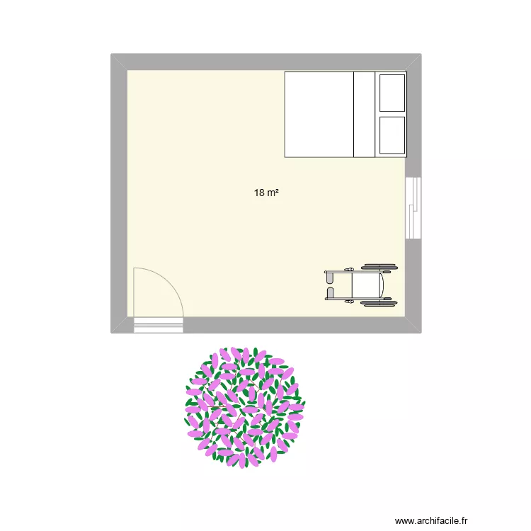 salle de repos. Plan de 