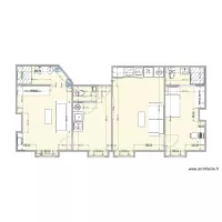 DUVIVIER 1ER ETAGE EN 2 STUDIOS