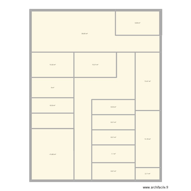 FROMAGERIE. Plan de 15 pièces et 166 m2