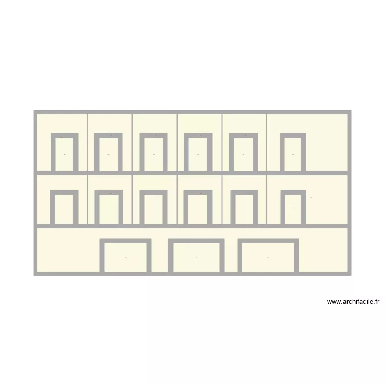 facade hotel O . Plan de 