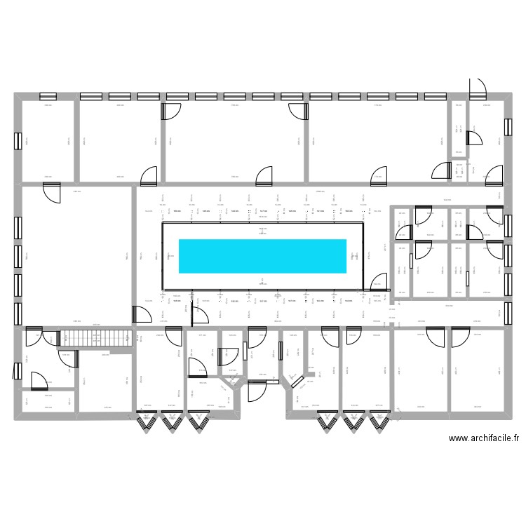 Barvaux. Plan de 39 pièces et 433 m2