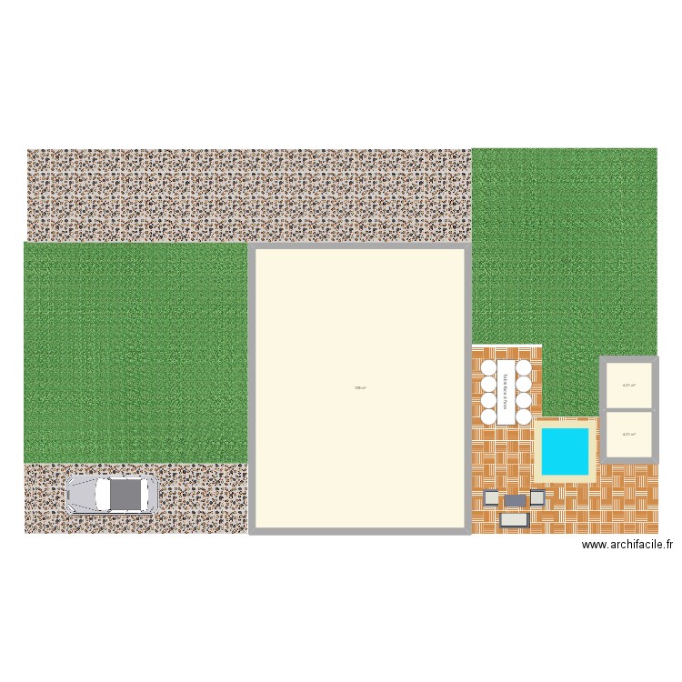 maison1. Plan de 3 pièces et 116 m2