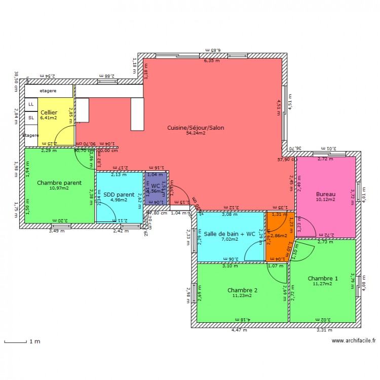 maison coudrelle. Plan de 0 pièce et 0 m2