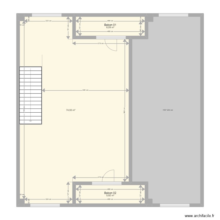 Montigny Beauchamps SIrene Existant 040322 VAxA. Plan de 16 pièces et 296 m2