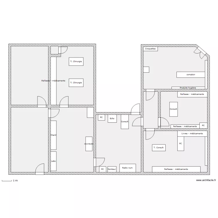 Plan clinique equip&eacute;2. Plan de 