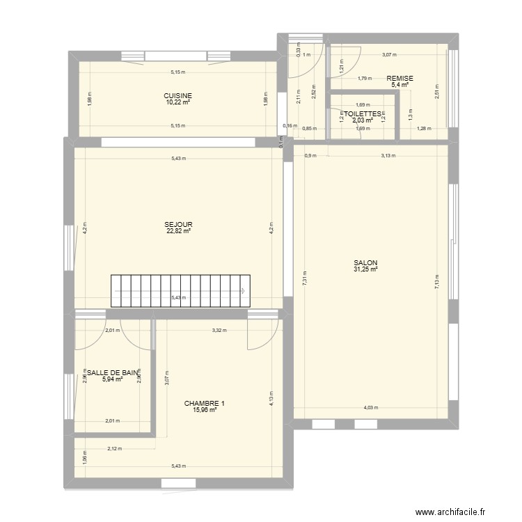 PLAN  Réhabilité. Plan de 0 pièce et 0 m2