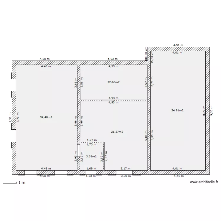 maison-rdc. Plan de 