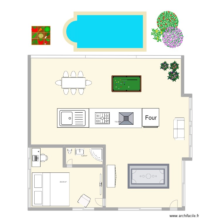 Ma maison. Plan de 0 pièce et 0 m2