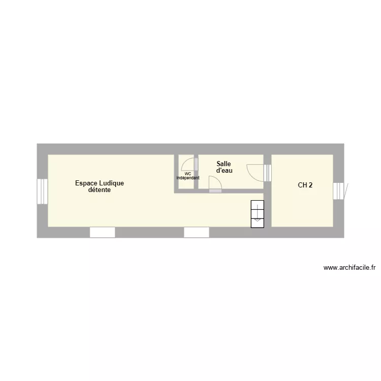 Etage Tupigny Pont Tournant. Plan de 