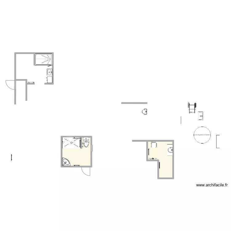 sandra2. Plan de 2 pièces et 12 m²