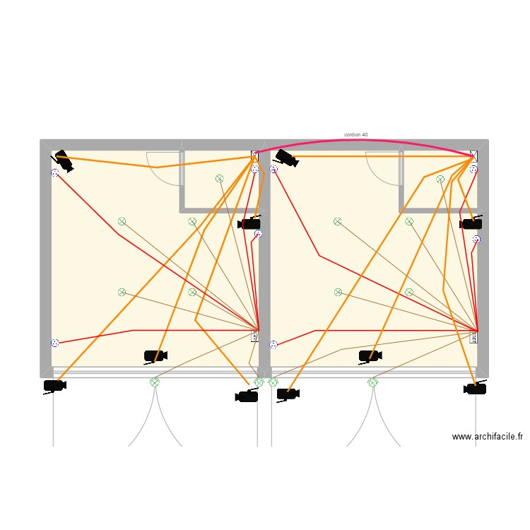 morade boukeloi caza. Plan de 4 pièces et 51 m2