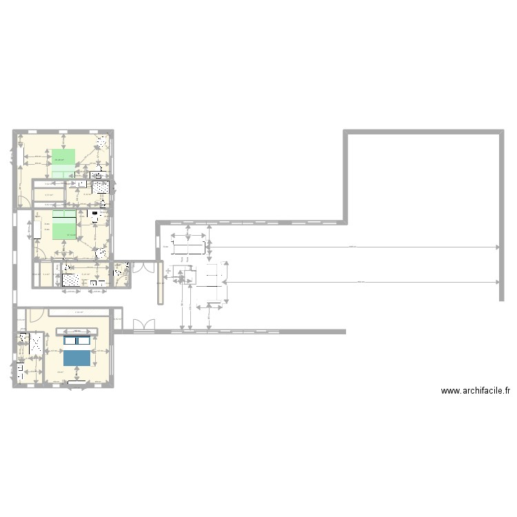 maison moderne. Plan de 0 pièce et 0 m2