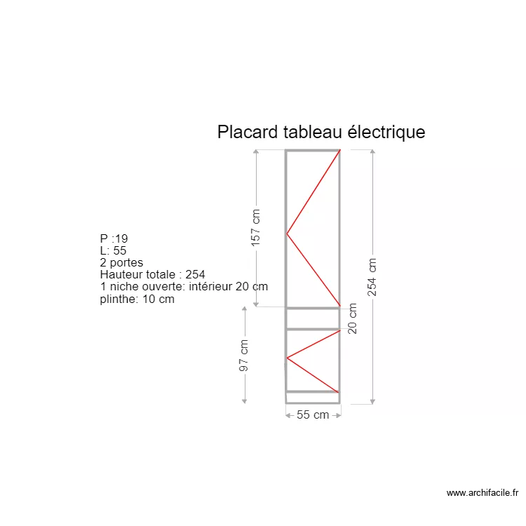 placard électrique J. Plan de placard électrique J. Plan de