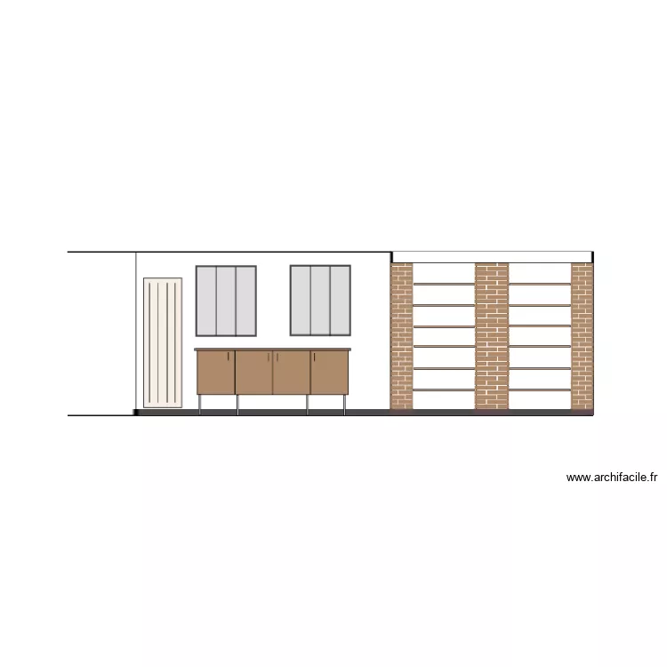 NIEUL Mur s&eacute;jour. Plan de 