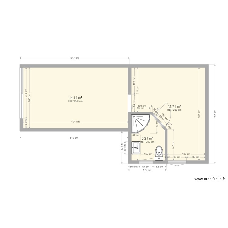 plan loft romain charlene. Plan de 0 pièce et 0 m2