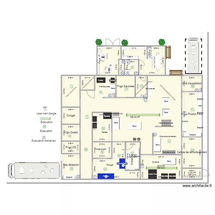 Plan Batiment DDPP Evacuation + Plomberie. Plan de Plan Batiment DDPP Evacuation + Plomberie. Plan de