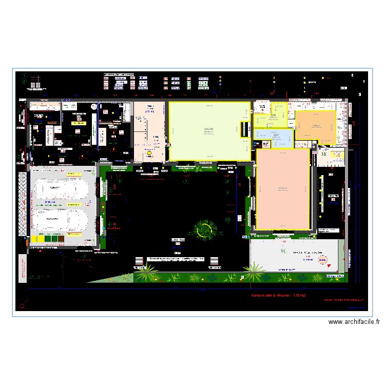 HOTEL PARTICULIER - PIQUET YVELINE Sté STESAR N°2. Plan de 5 pièces et 73 m2