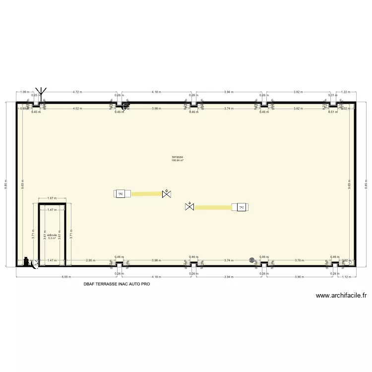 DBAF TERRASSE INAC   . Plan de 