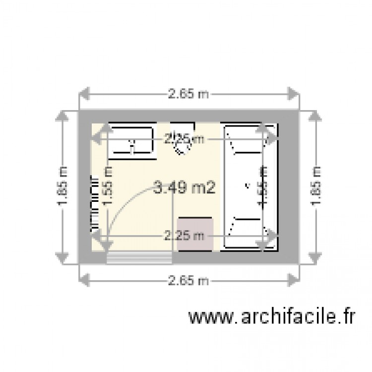 plan PANARISI sdb. Plan de 0 pièce et 0 m2