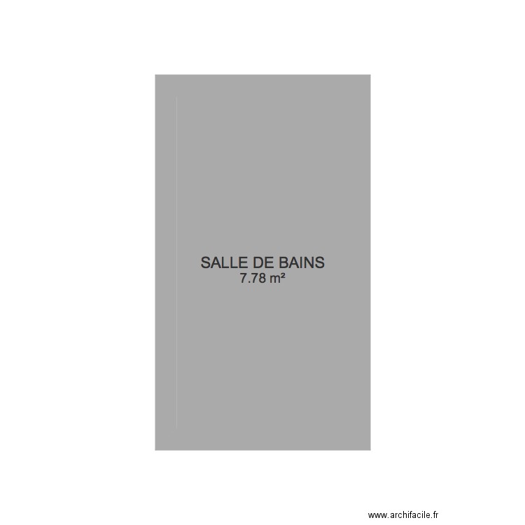 SALLE DE BAINS. Plan de 0 pièce et 0 m2
